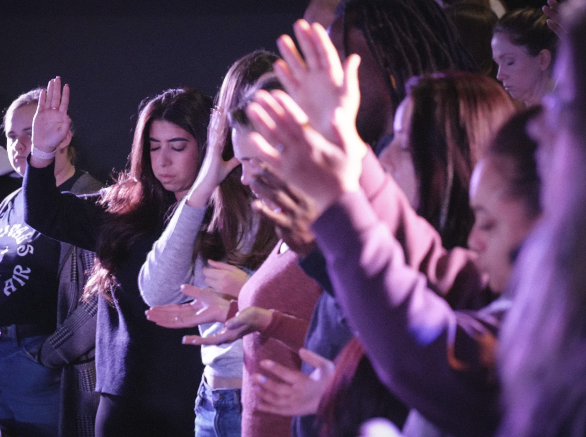People praying together at Kingdom Culture
