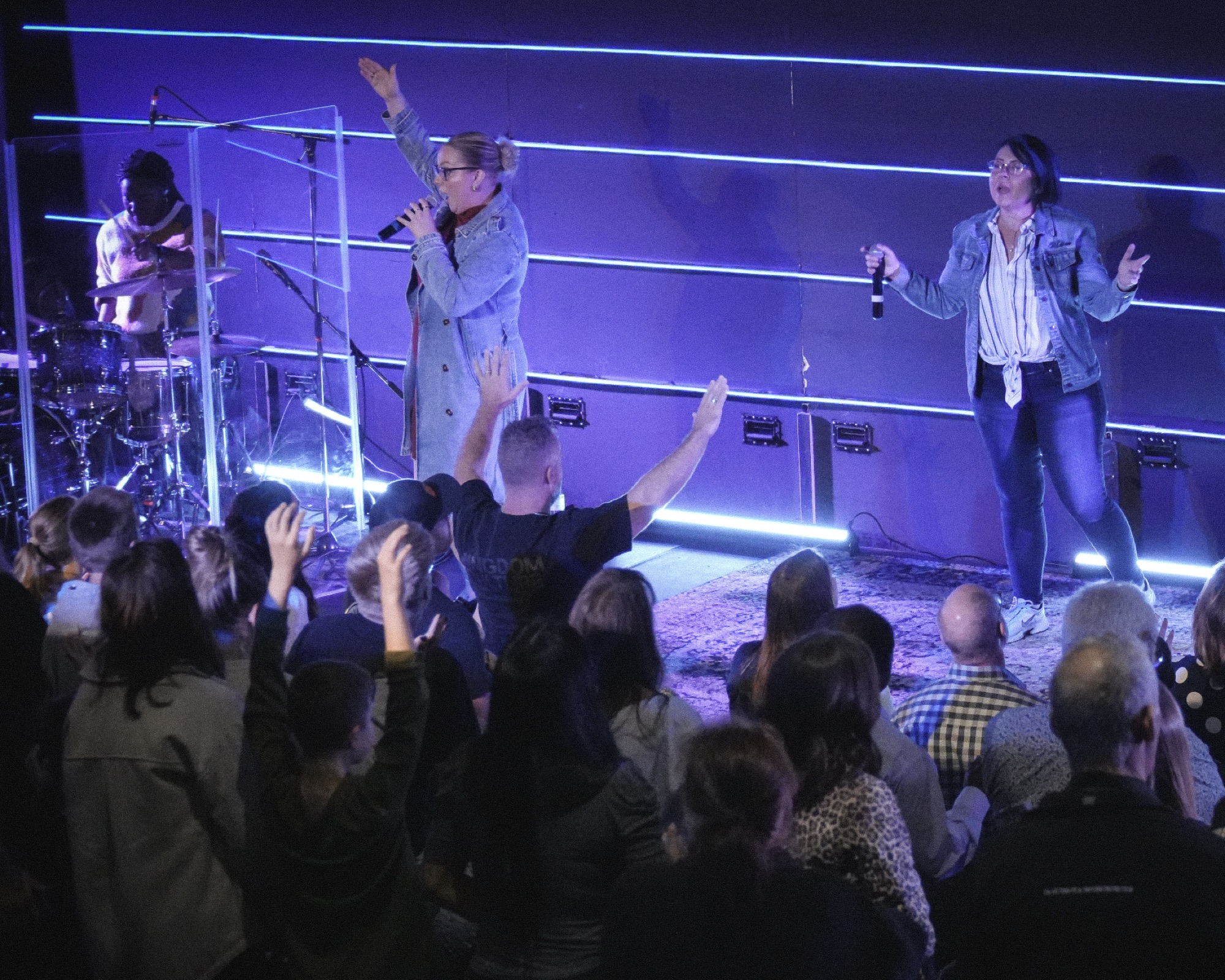 Leaders worshipping together at Kingdom Culture